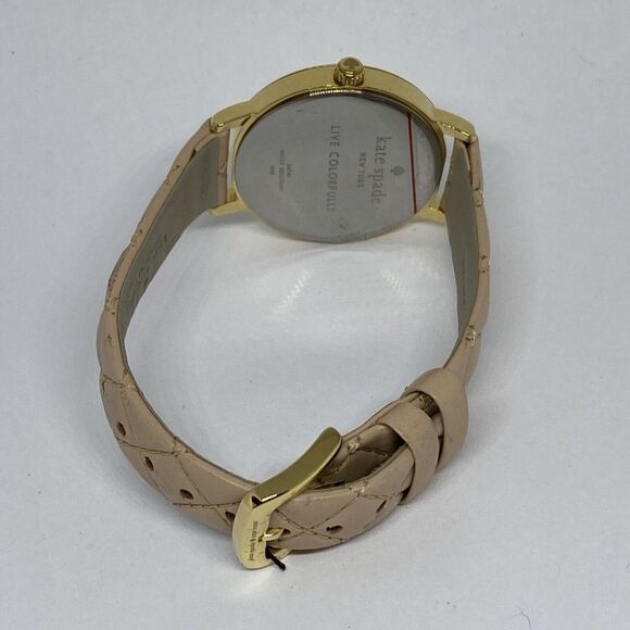 Kate Spade New York Metro 0785 Women Beige Leather Analog Dial Wrist Watch VK117 main image 10